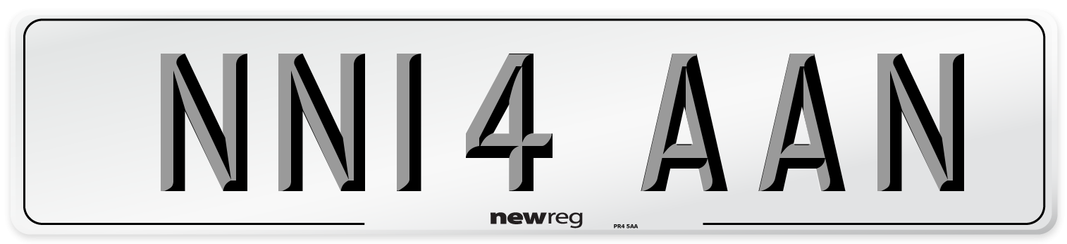 NN14 AAN Number Plate from New Reg